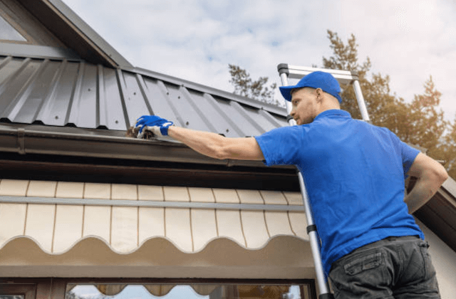 gutter cleaning in des plaines